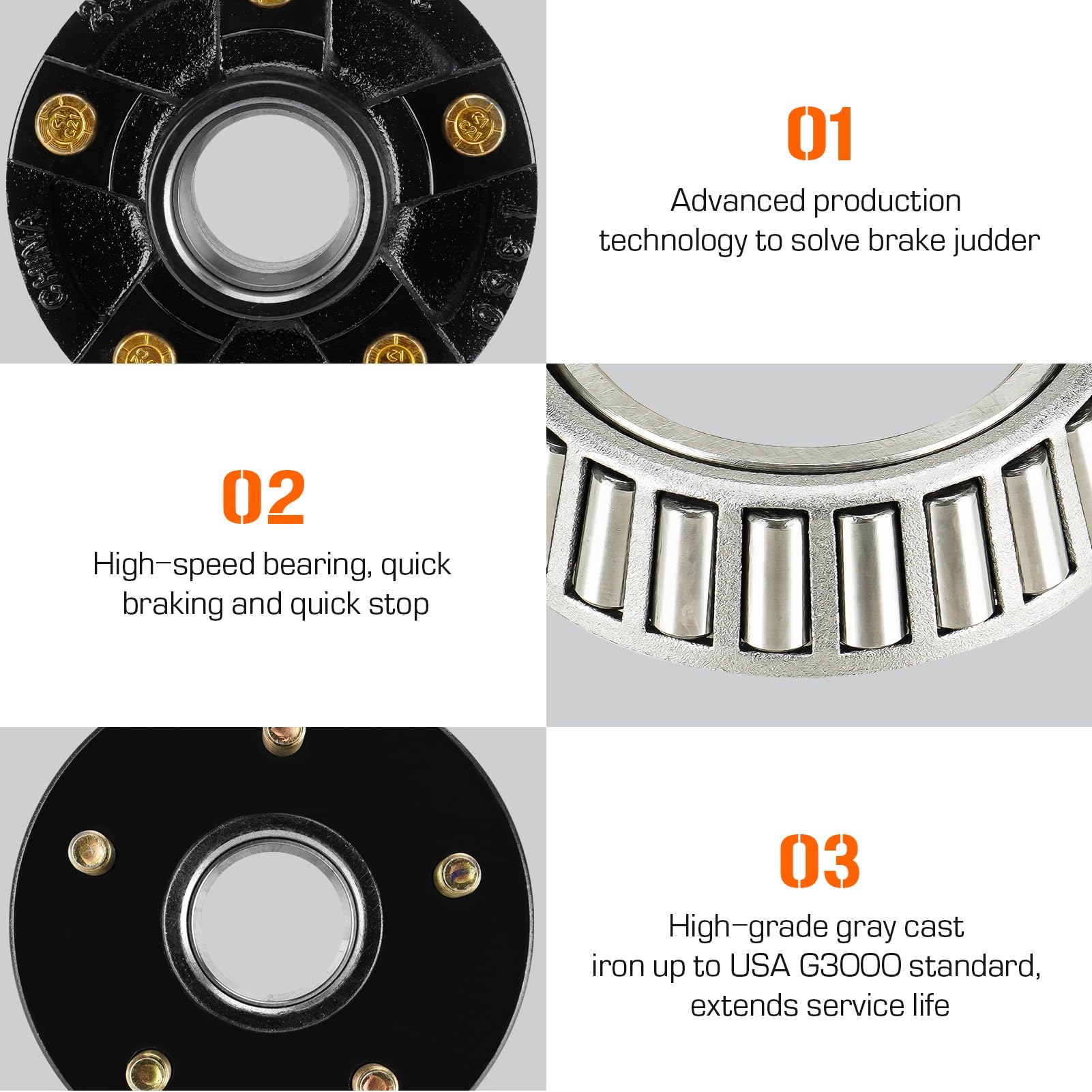 Aeagle rubber plug dust cover protects bearings during maintenance.