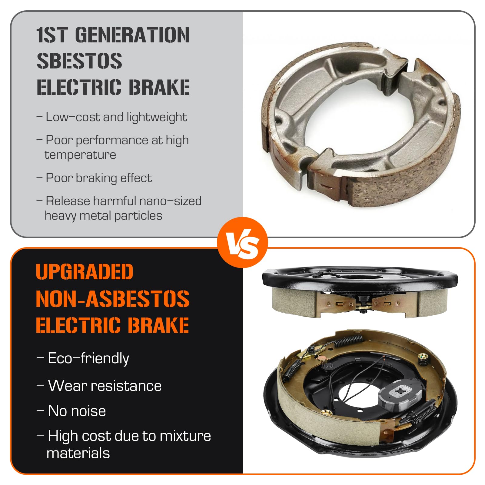 Aeagle rust-resistant gray cast iron brake drum with durable finish.