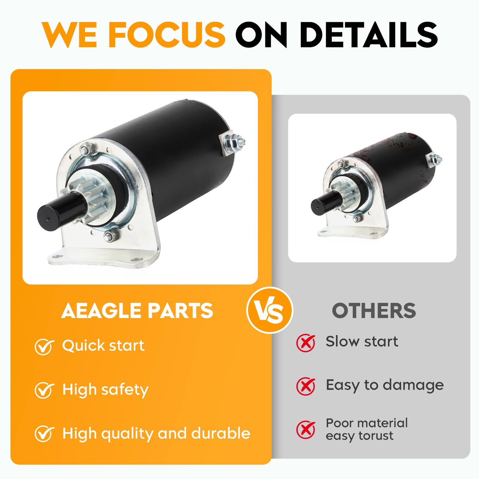 Aeagle 21163-7010 starter for Kawasaki FH721D, compact, reliable start.