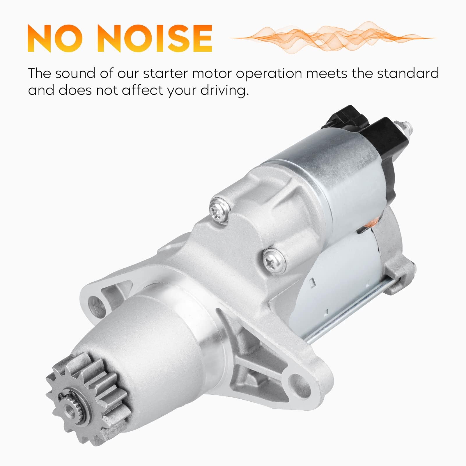 Aeagle starter for Highlander; wear-resistant gears reduce startup slip.