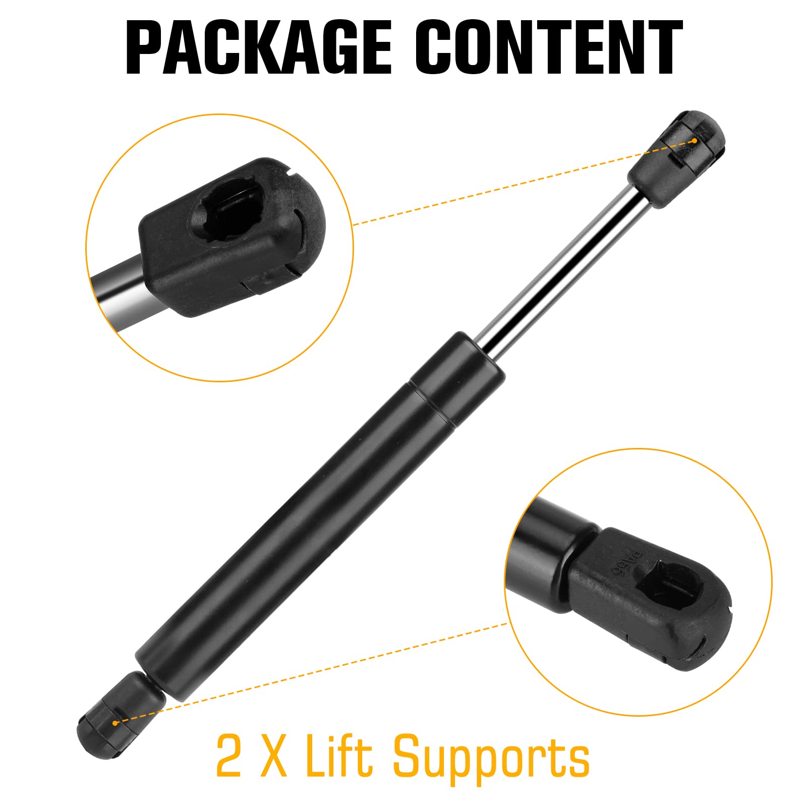 Aeagle treated piston rod surface provides smooth, consistent lifting performance.