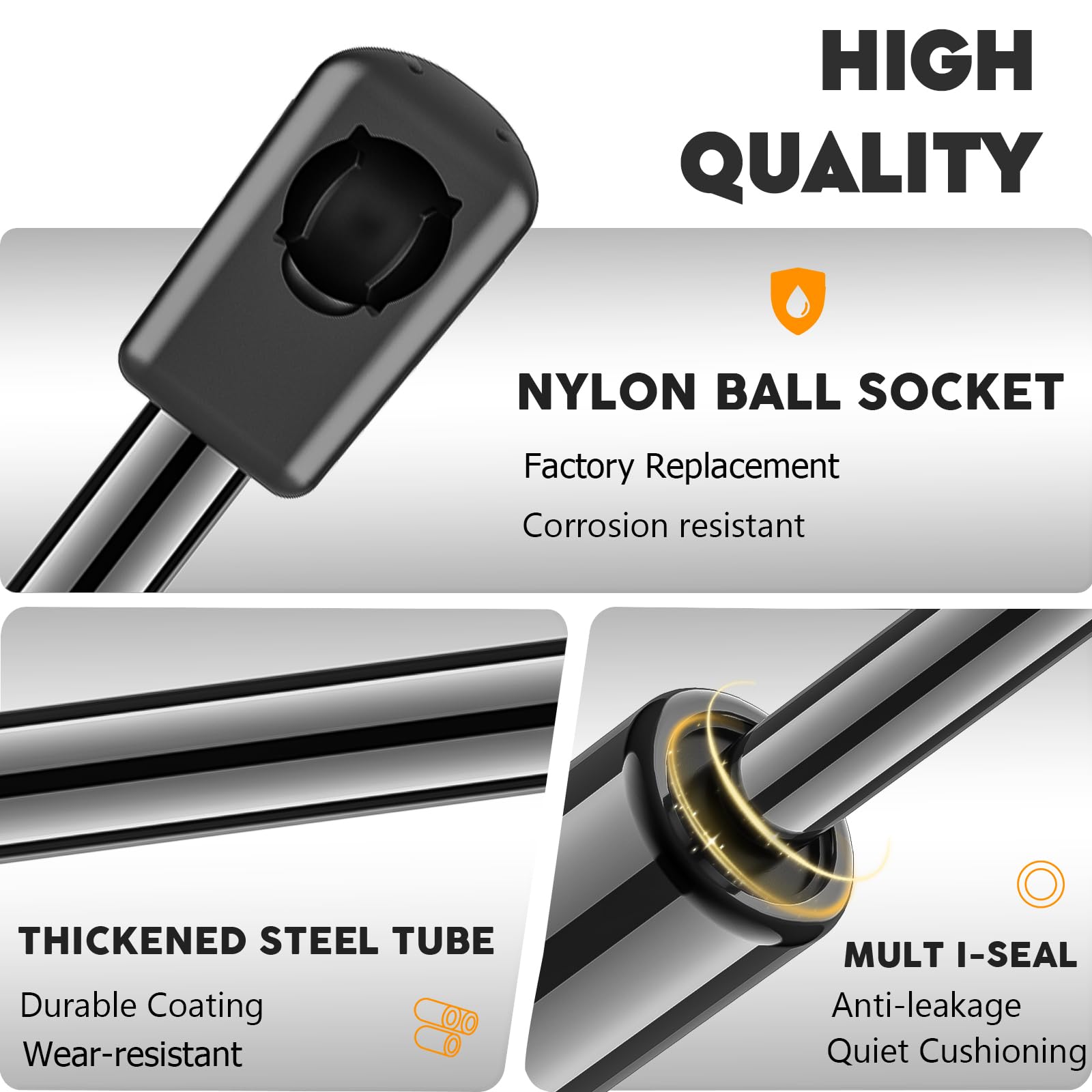 Aeagle trunk lid strut assembly for Chrysler 300 ensures precise operation.