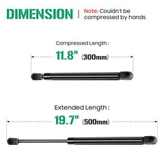 Aeagle universal-fit gas struts for tonneau covers enable simple lid operation.