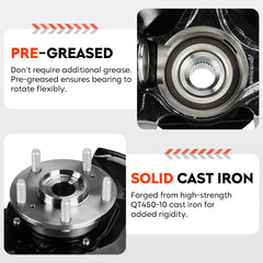 Aeagle wheel bearing hub assembly: front-left driver side supports smooth wheel rotation.