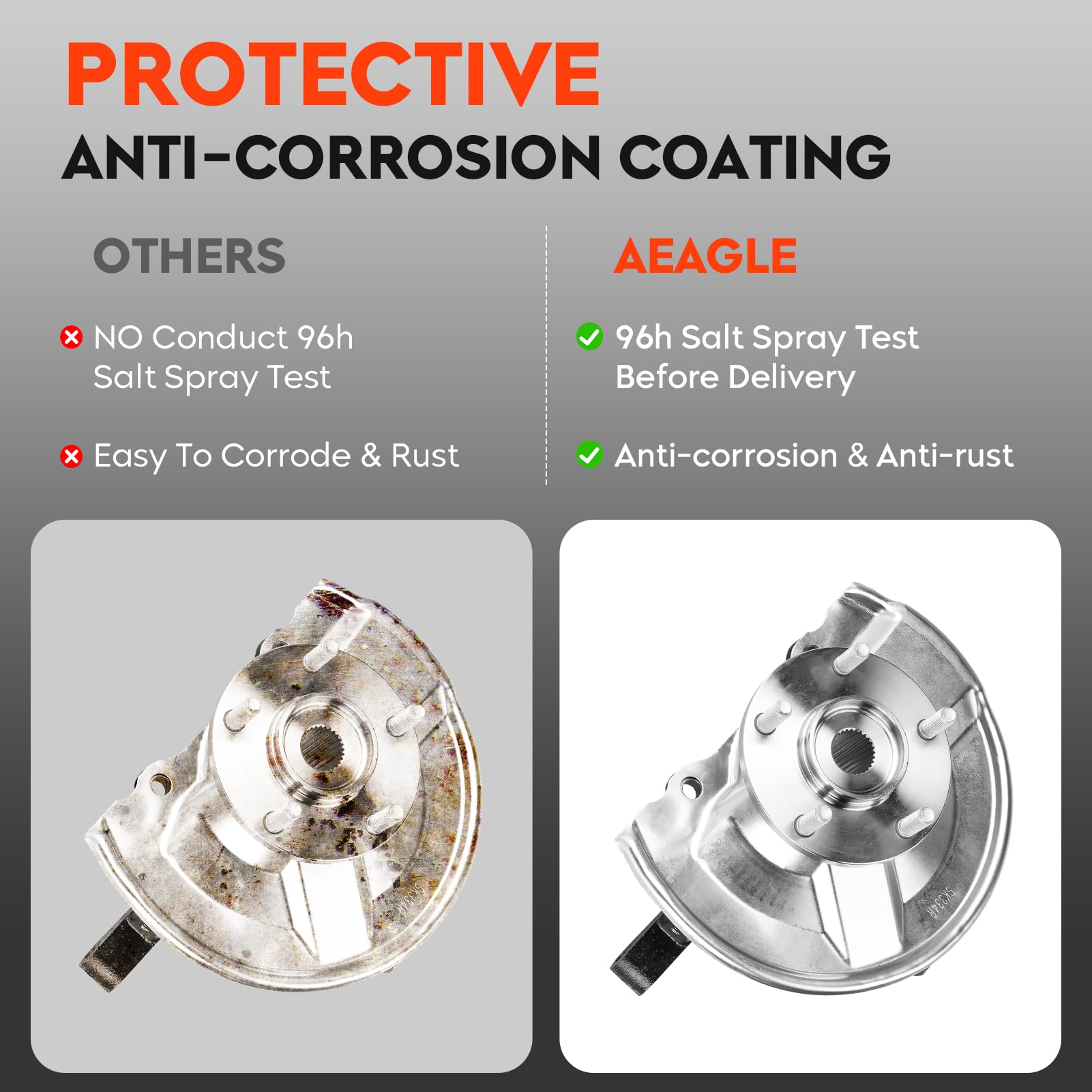 Aeagle wheel bearing hub for Jeep Patriot—sturdy construction for 4WD and AWD.