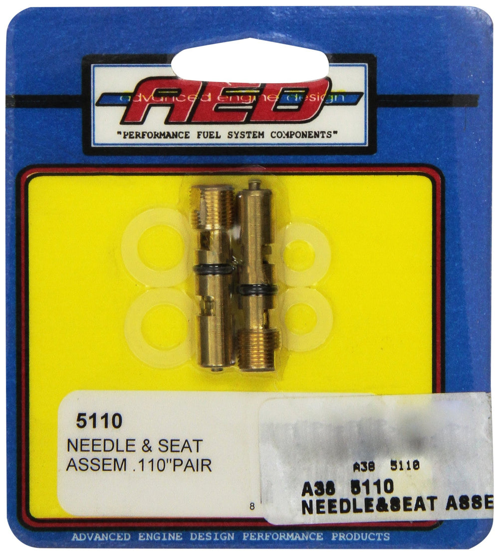 AED 5110 needle-seat kit compatible with Holley/Quick Fuel carbs for easy installation.