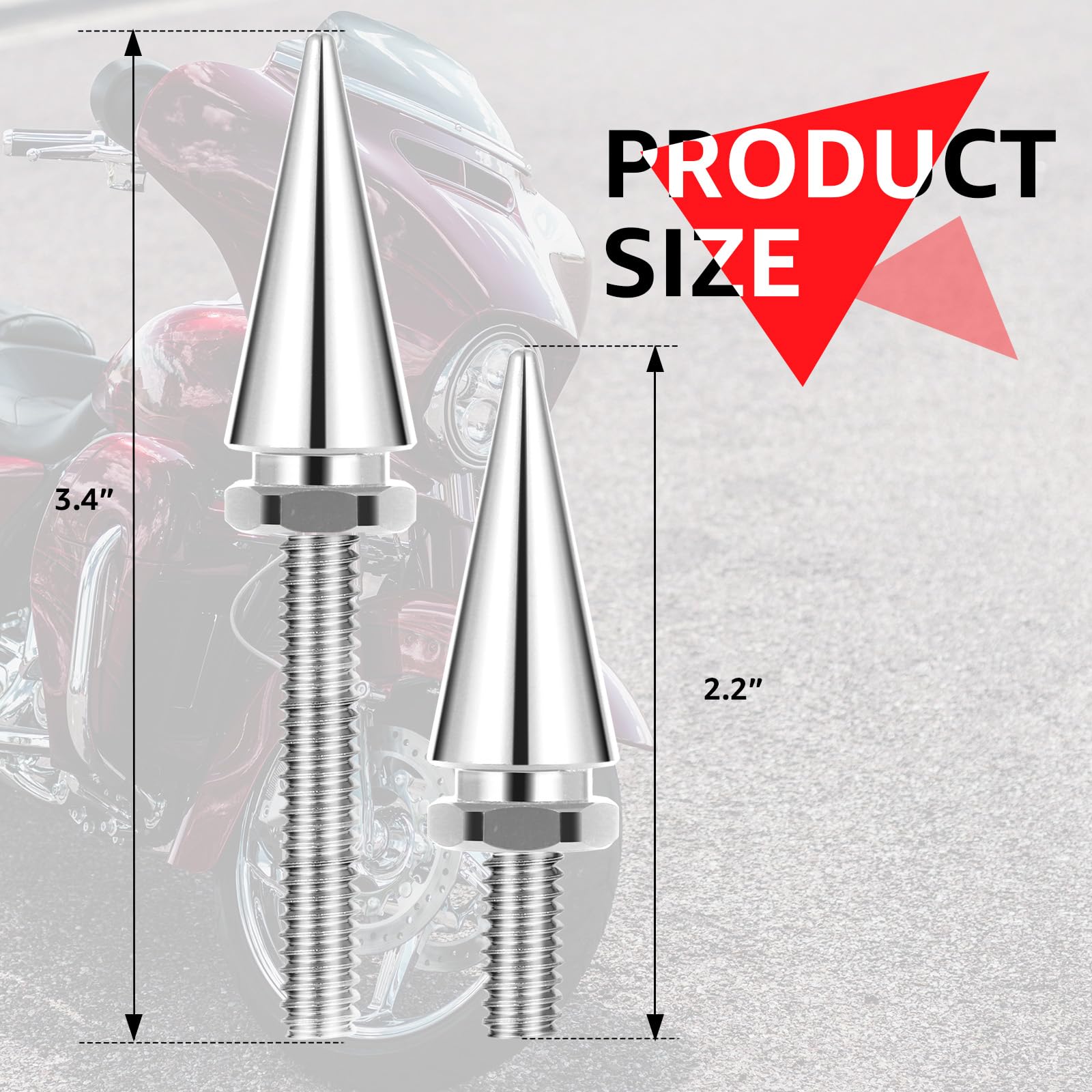 AEEAST chrome fairing bolts installation easy with no special tools required
