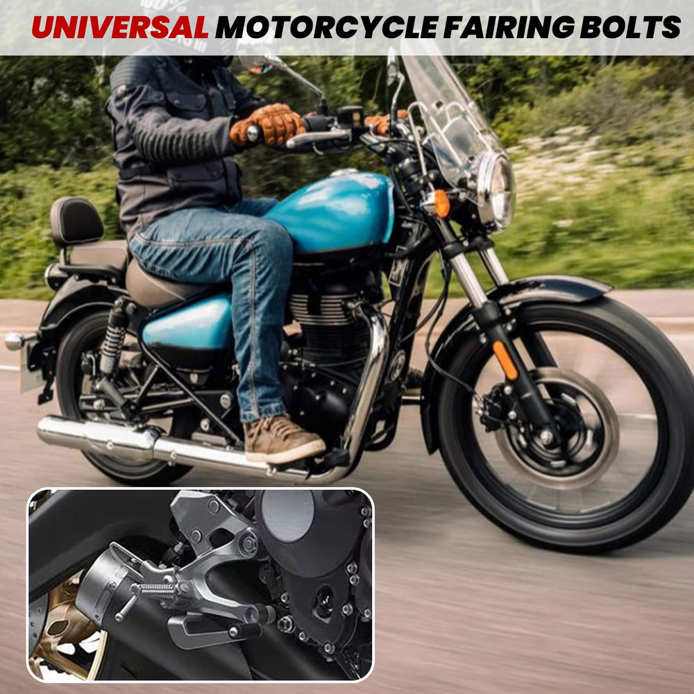 AEEAST fairing nuts, washers, and clips secured for reliable non-destructive installation.