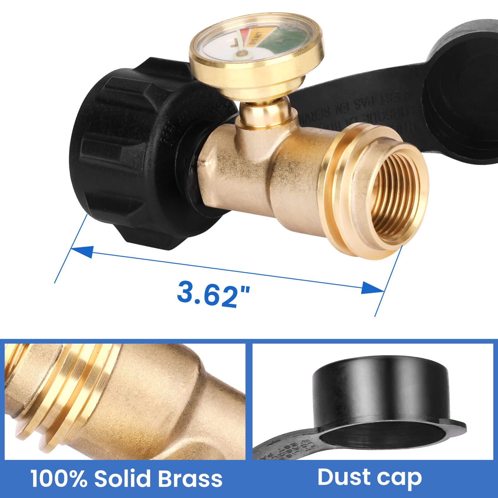 Aekops gauge includes a dust cover for protection during storage.