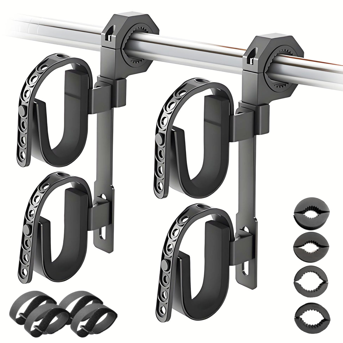 Aeloifft ATV gun rack with double-tier design for secure two-level storage.
