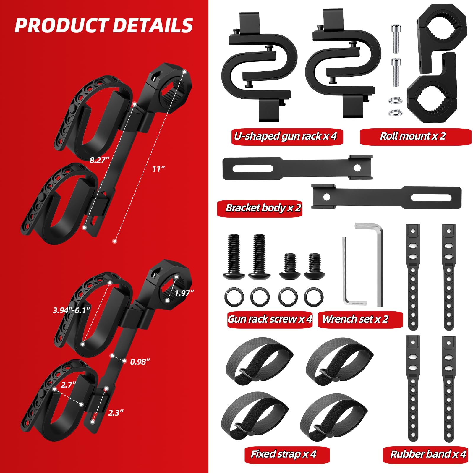Aeloifft alloy steel construction with powder coating for harsh weather durability.