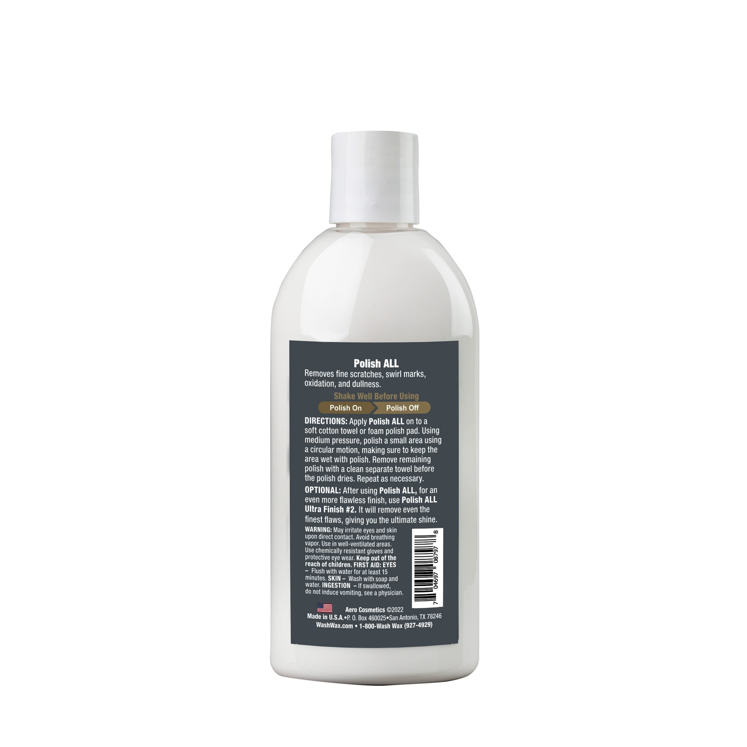 Aero Cosmetics Polish ALL restores headlamp and tail lamp clarity with a smooth finish.