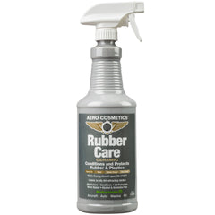 Aero Cosmetics Rubber Care bottle pour for easy application and satin-matte tire finish.
