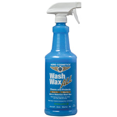 Aero Cosmetics Wet-Wash bottle pour demonstrates mess-free, quick-on-the-go application.