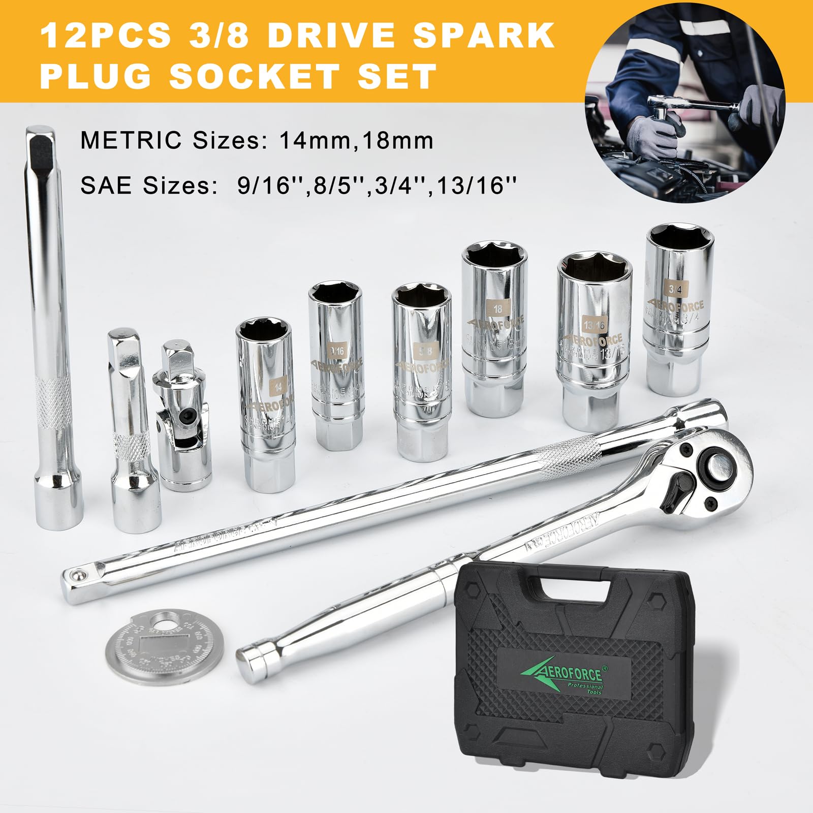 AEROFORCE universal joint expands reach to hard-to-reach spark plugs