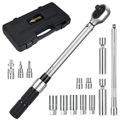 AEROFORCE swivel magnetic 14mm spark plug socket securely grips plugs in tight spaces.