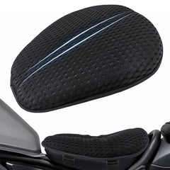 AEROiVi Airflow Pro seat pad showing 3D mesh for breathable rides and cooling comfort.