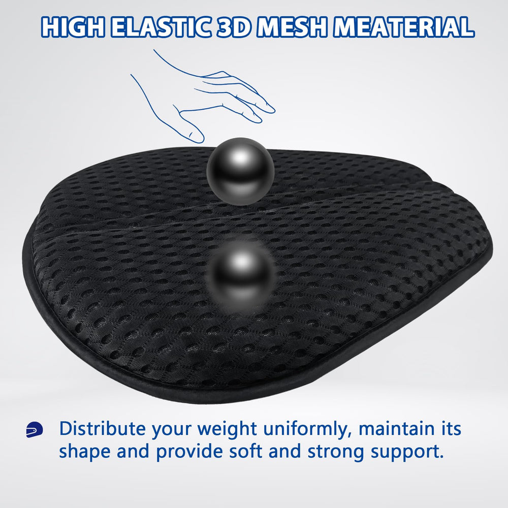 AEROiVi Airflow Pro seat pad with anti-slip dots securing the pad during rides.