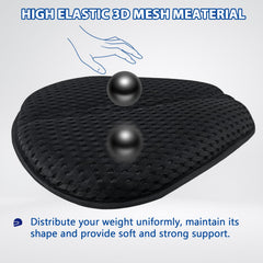 AEROiVi Airflow Pro seat pad with anti-slip dots securing the pad during rides.