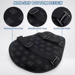 AEROiVi Airflow Pro seat pad illustrating heat insulation to stay cooler in sun.
