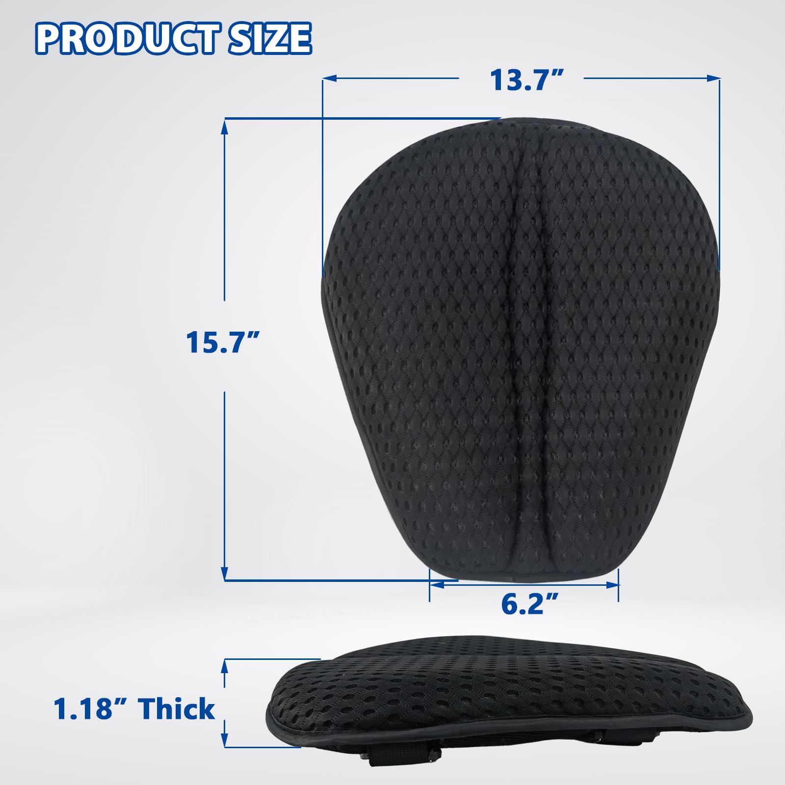 AEROiVi Airflow Pro seat pad showing machine-washable feature for easy cleaning.