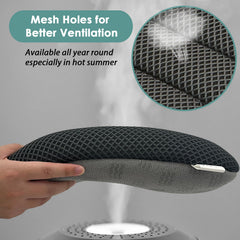 AEROiVi booster seat cushion bottom non-slip texture helps stay in place during drives.