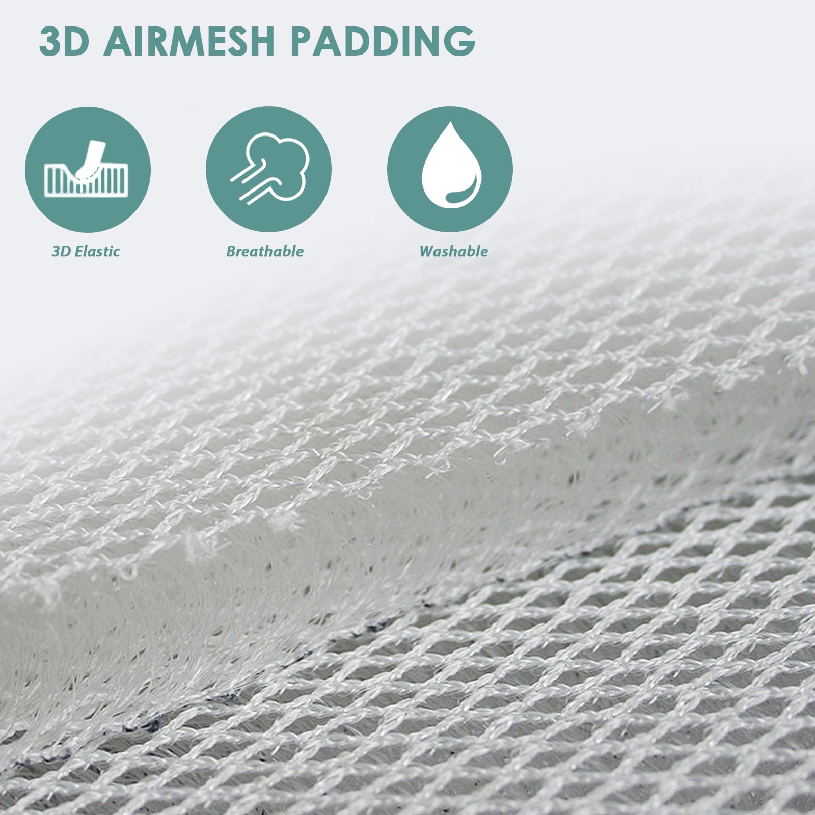 AEROiVi booster seat cushion covers nearly the entire seat area for protection.