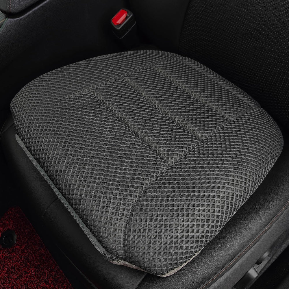 AEROiVi booster seat cushion top view shows breathable mesh for cooling comfort.