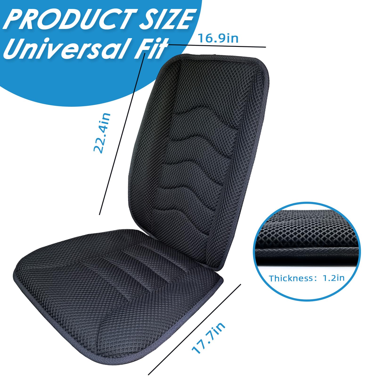 AEROiVi ergonomic cushion set adapts to your body shape.