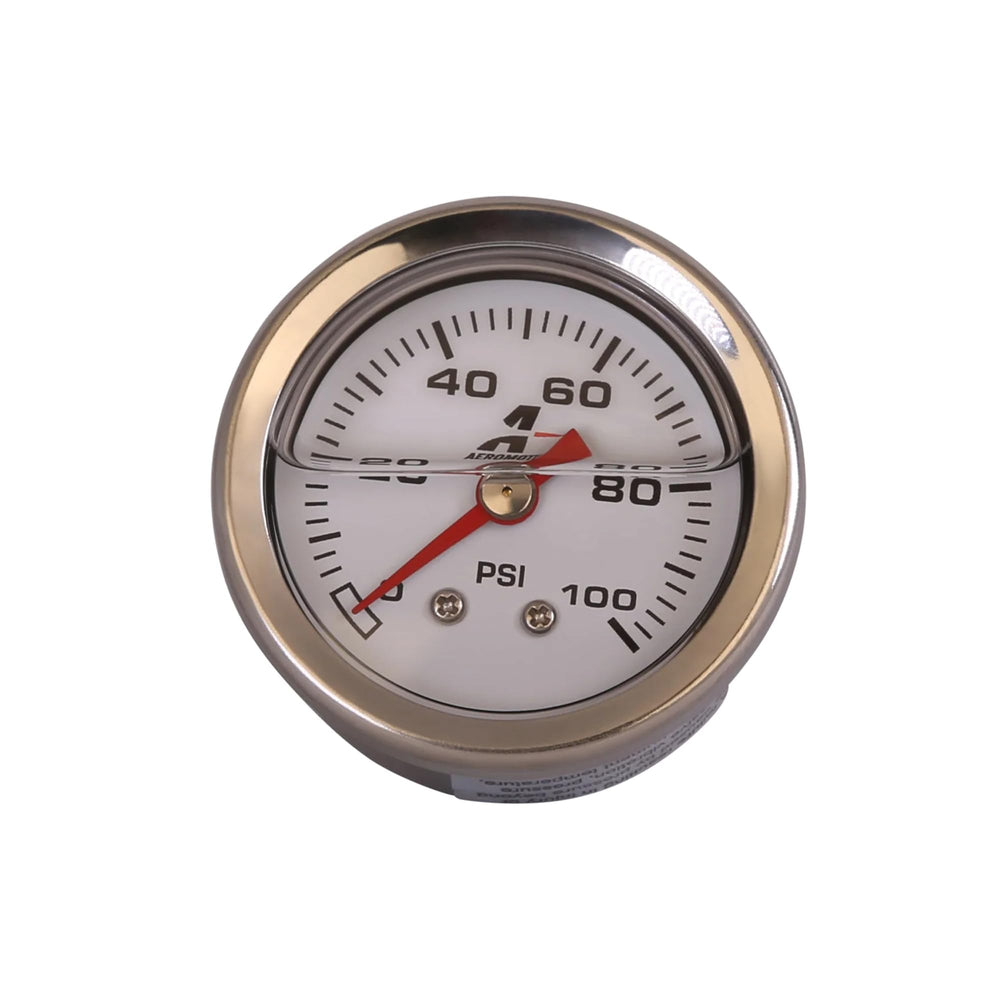 Aeromotive fuel pressure gauge 0-100 psi dial for precise under-hood monitoring