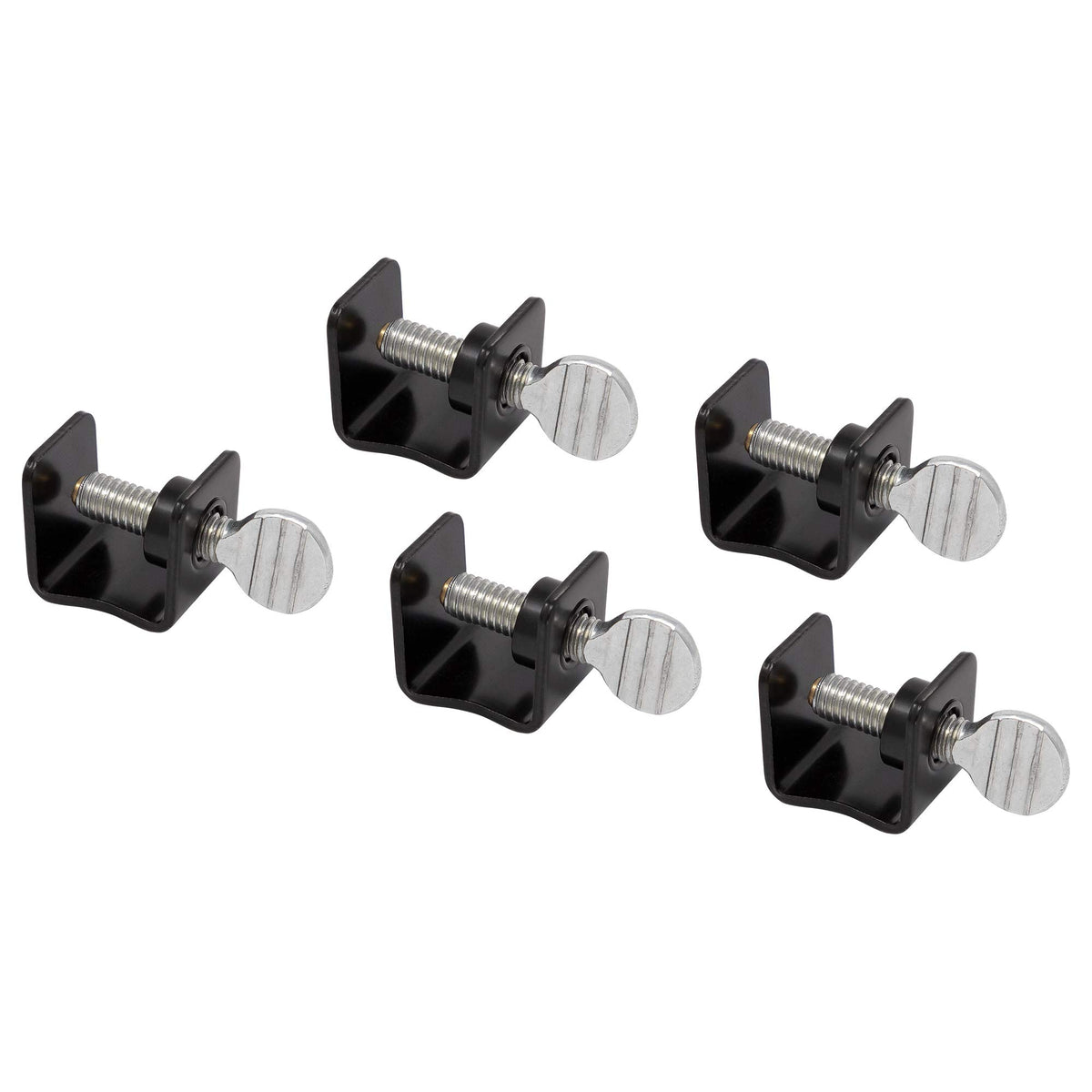 AES Industries mini panel clamp shows 1/2 inch jaw opening for precise alignment checks