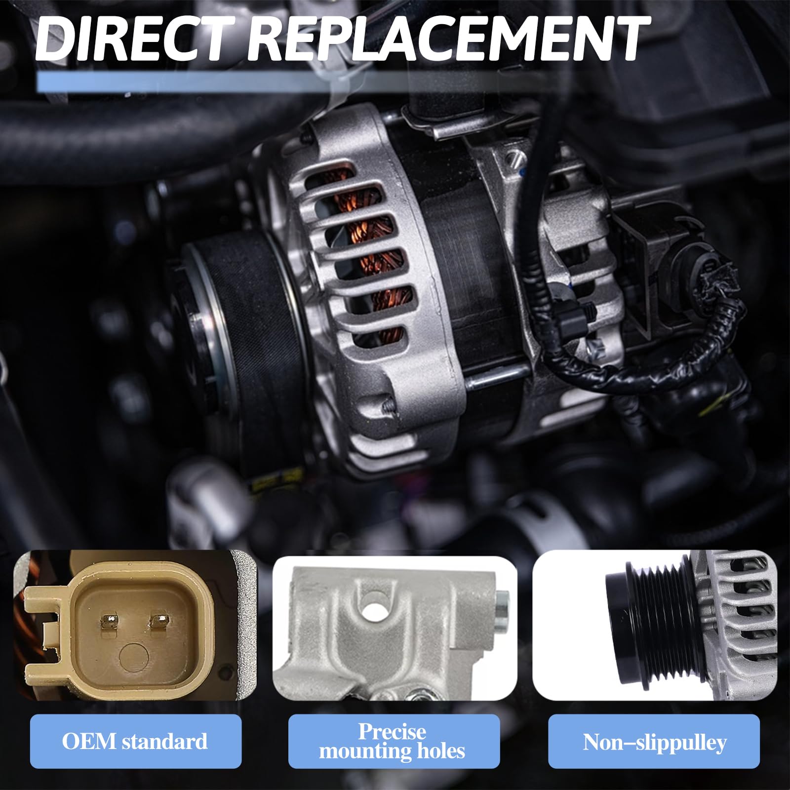 AETUANFLY ALM3587 alternator for Dodge Dart provides dependable starting and charging