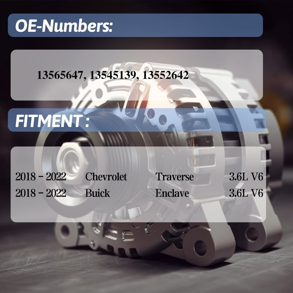 AETUANFLY alternator side view demonstrates robust construction for Enclave reliability