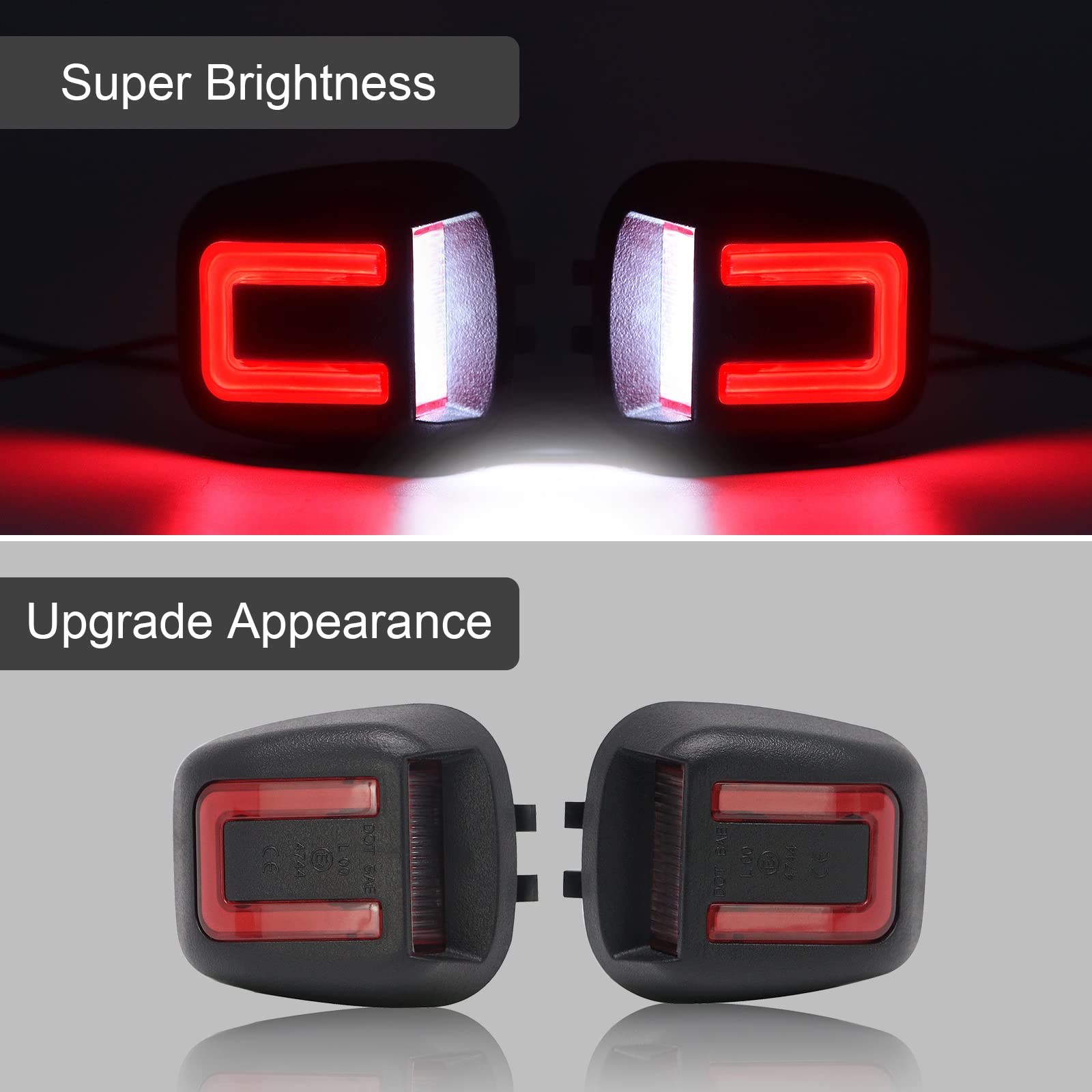 Aexploer license plate light in white 6500K provides crisp visibility at night