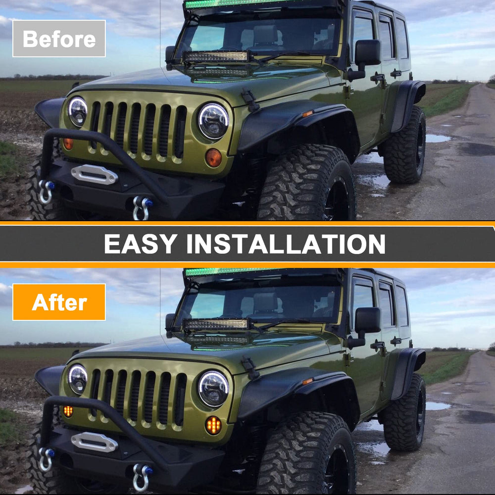 Aexploer Amber yellow turn signal LED offers distinct signaling for safer lane changes