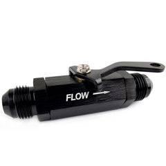 AFATEBOX AN6 fuel shut off valve front view with easy flow control.