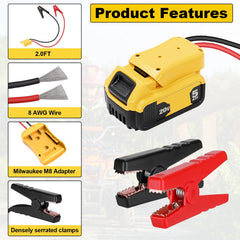 AFDLLDQM Dual-grip clamps ensure firm grip on battery terminals