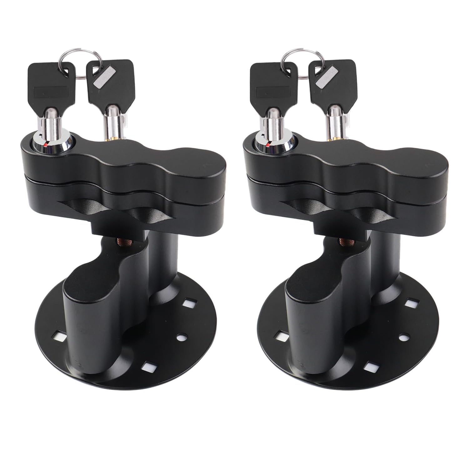 AFEISOL RX-LOX-PM pack mount lock on the bike, ready for secure RotopaX use.