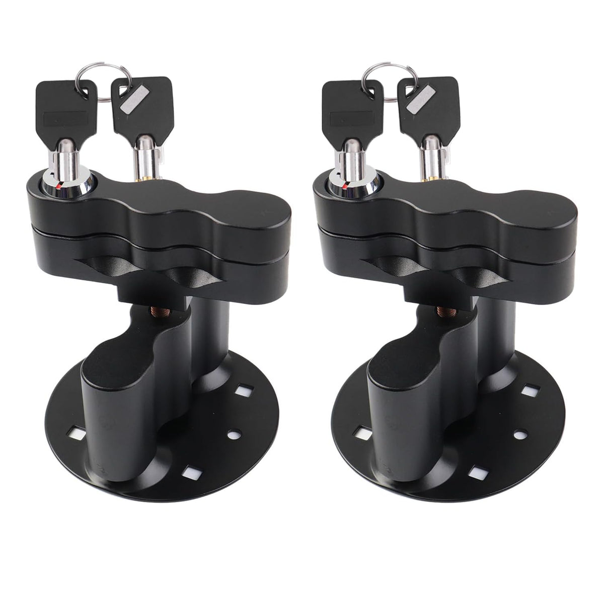 AFEISOL RX-LOX-PM pack mount lock on the bike, ready for secure RotopaX use.