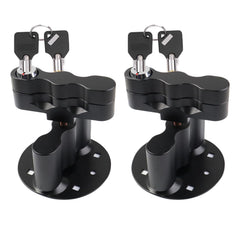 AFEISOL RX-LOX-PM pack mount lock on the bike, ready for secure RotopaX use.