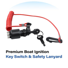 AFEISOL safety lanyard, kill switch for on-water safety and quick shutdown