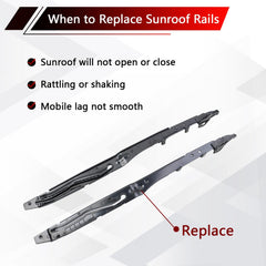 AFEISOL sunroof guide rails kit for 2017-2019 F-series ensures straightforward DIY setup.