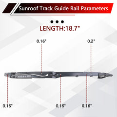 AFEISOL sunroof track guides provide stability for smooth operation.