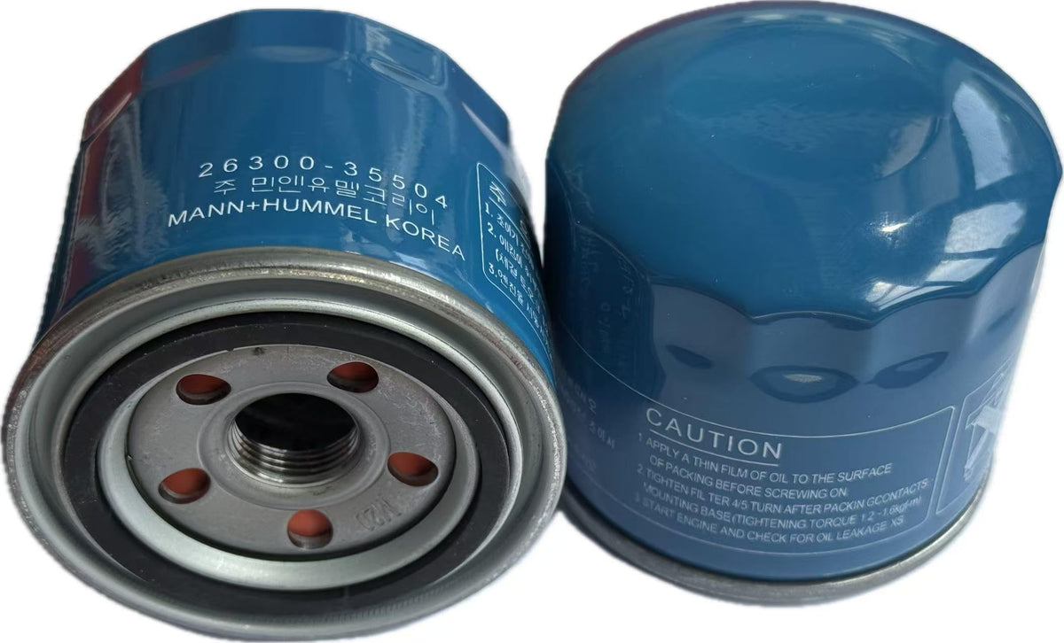 Affordstore oil filter HH150-32094 close-up; two-pack compatibility for Kubota tractors.