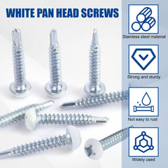 AFZZ RV screws 8x1 interior exterior use shown on metal panels