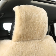AGFNGE soft plush wool seat cushion adds cozy warmth on longer drives.