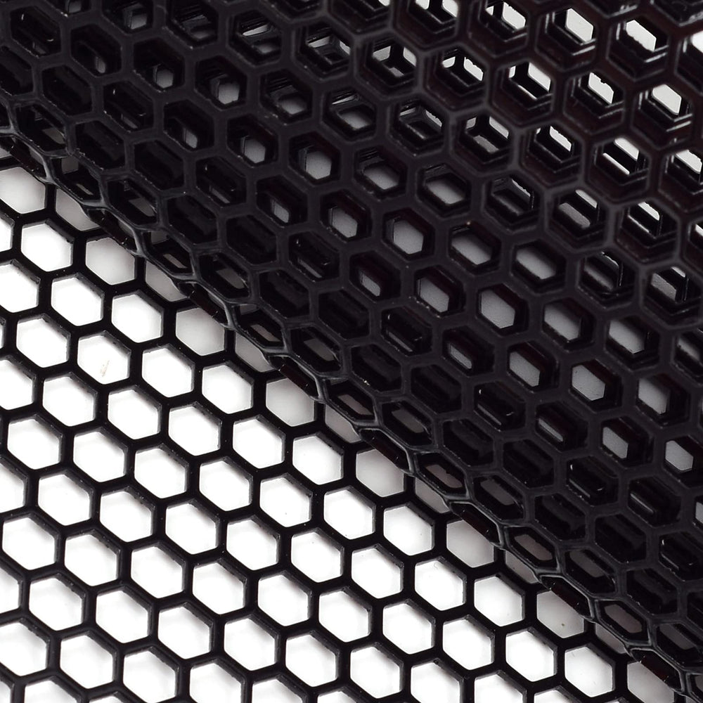 AggAuto aluminum alloy grille mesh close-up showing honeycomb design for airflow