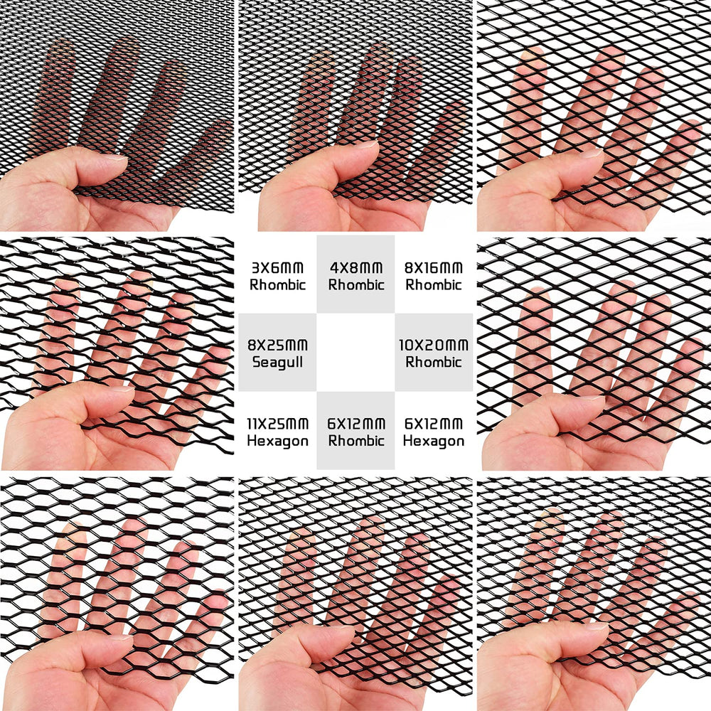 AggAuto easy-cut mesh demonstrated with hand tools for quick DIY fit.