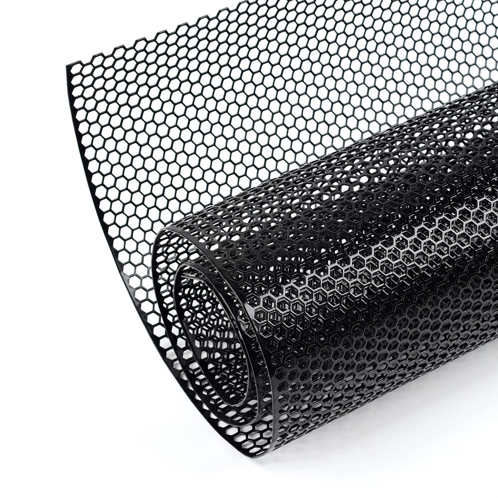 AggAuto grill mesh spoiler 47x16 in, rugged aluminum for car grills and protection
