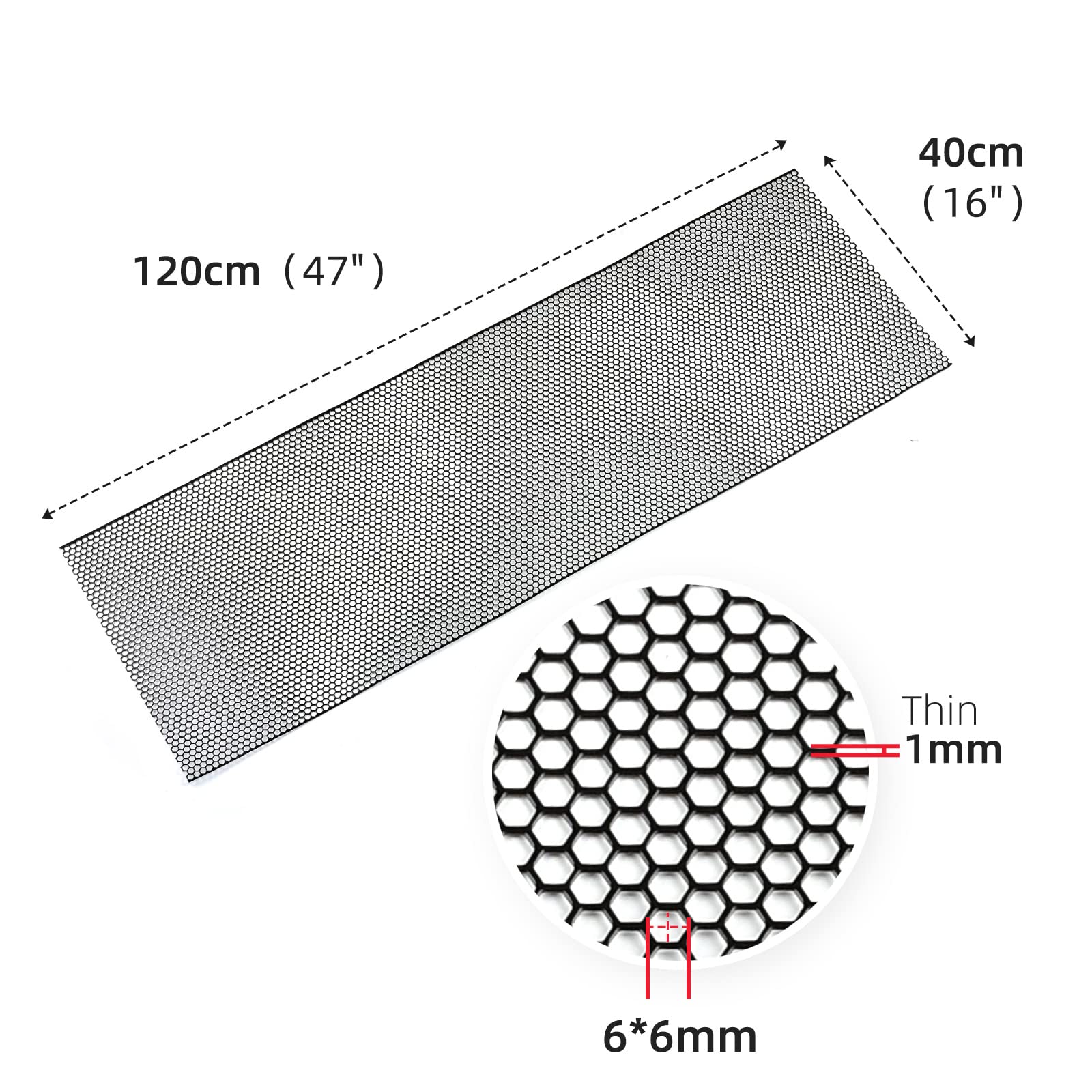 AggAuto truck bumper vent mesh for bumper protection and easy customization